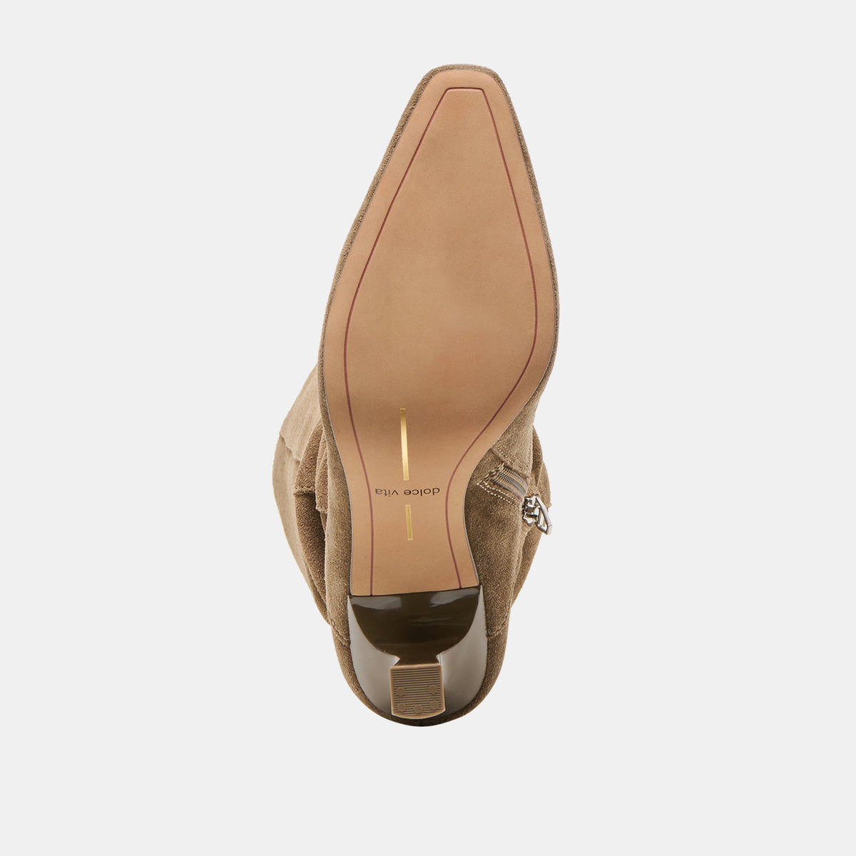 Lousa Olive Suede Wide Calf Boots - Dolce Vita