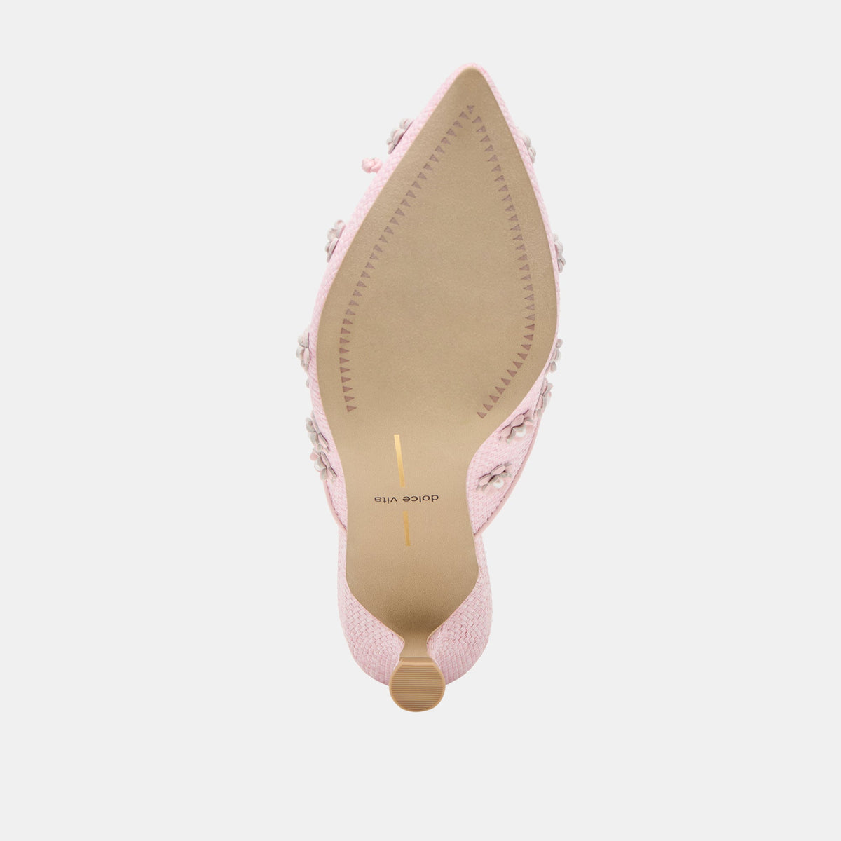 Camilo X Byrdie Golf Pink Raffia Wide Heels - Dolce Vita