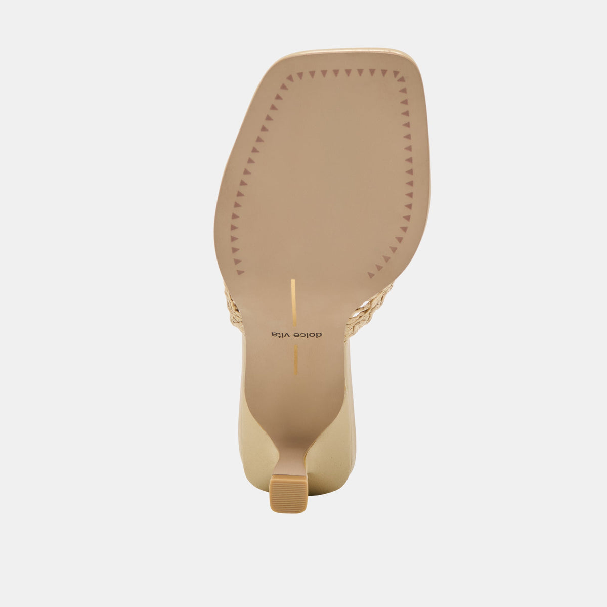 MAYLAH HEELS LIGHT GOLD MACRAME - Dolce Vita