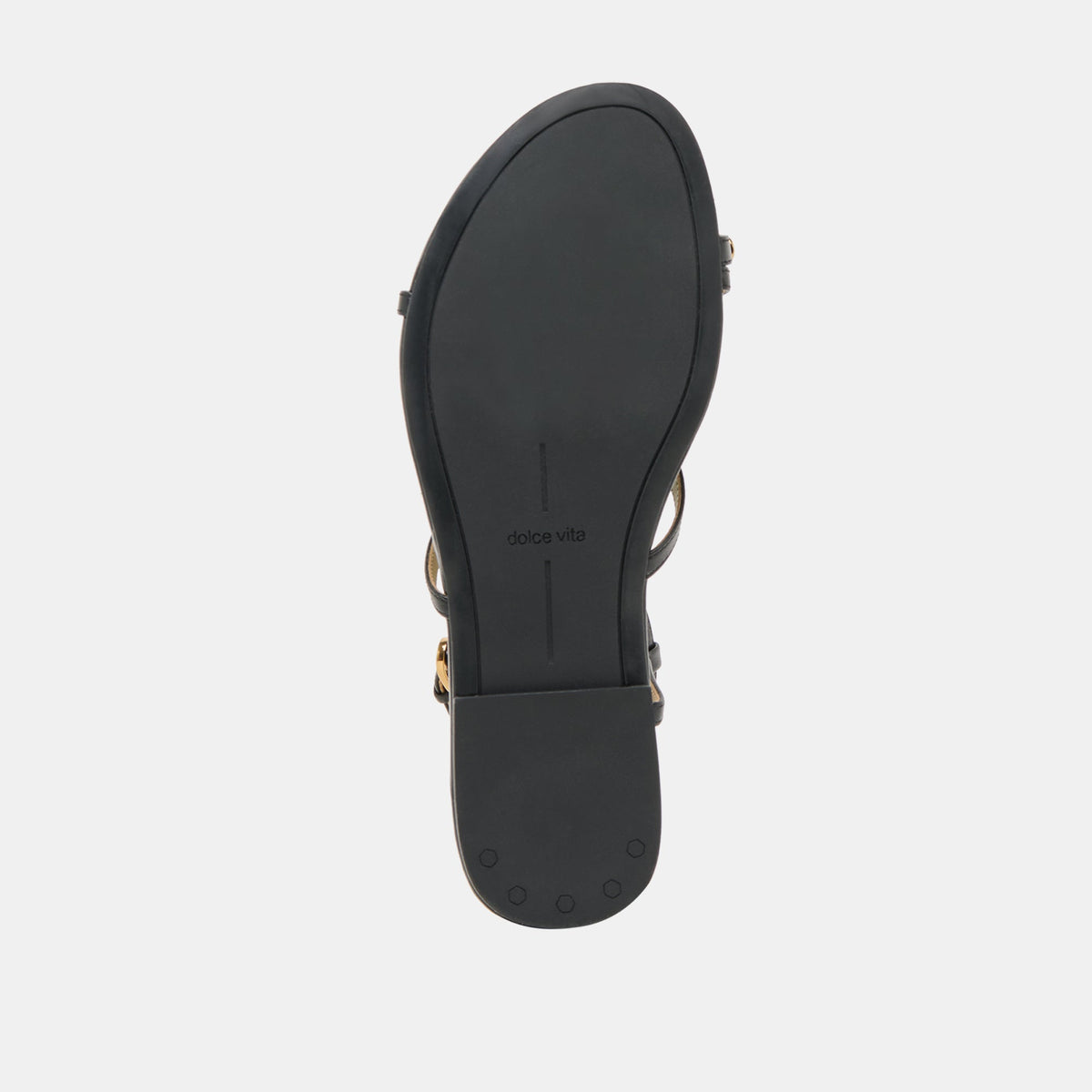 KESHA SANDALS BLACK LEATHER - Dolce Vita