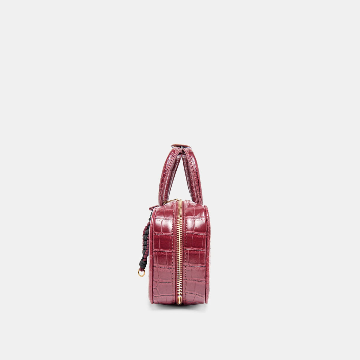 Flyn Burgundy Croco Stella Handbag - Dolce Vita