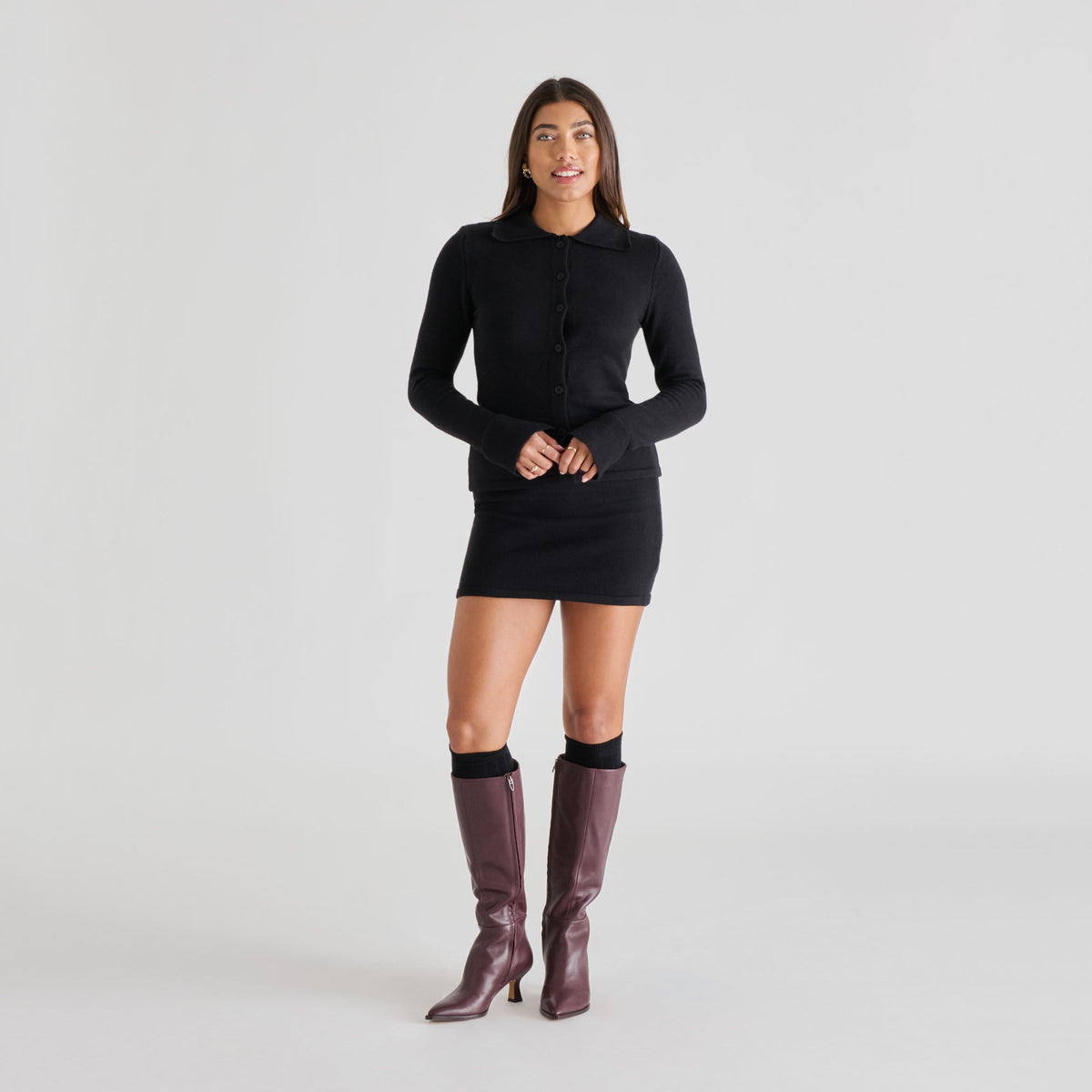 Knee High Black Socks - Dolce Vita