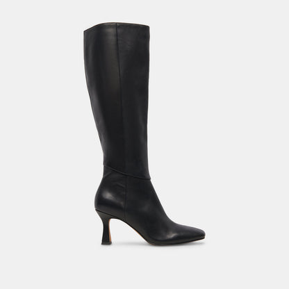 Gyra Black Leather Boots - Dolce Vita