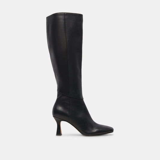 Gyra Black Leather Boots - Dolce Vita