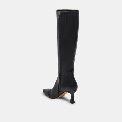 Gyra Black Leather Boots - Dolce Vita