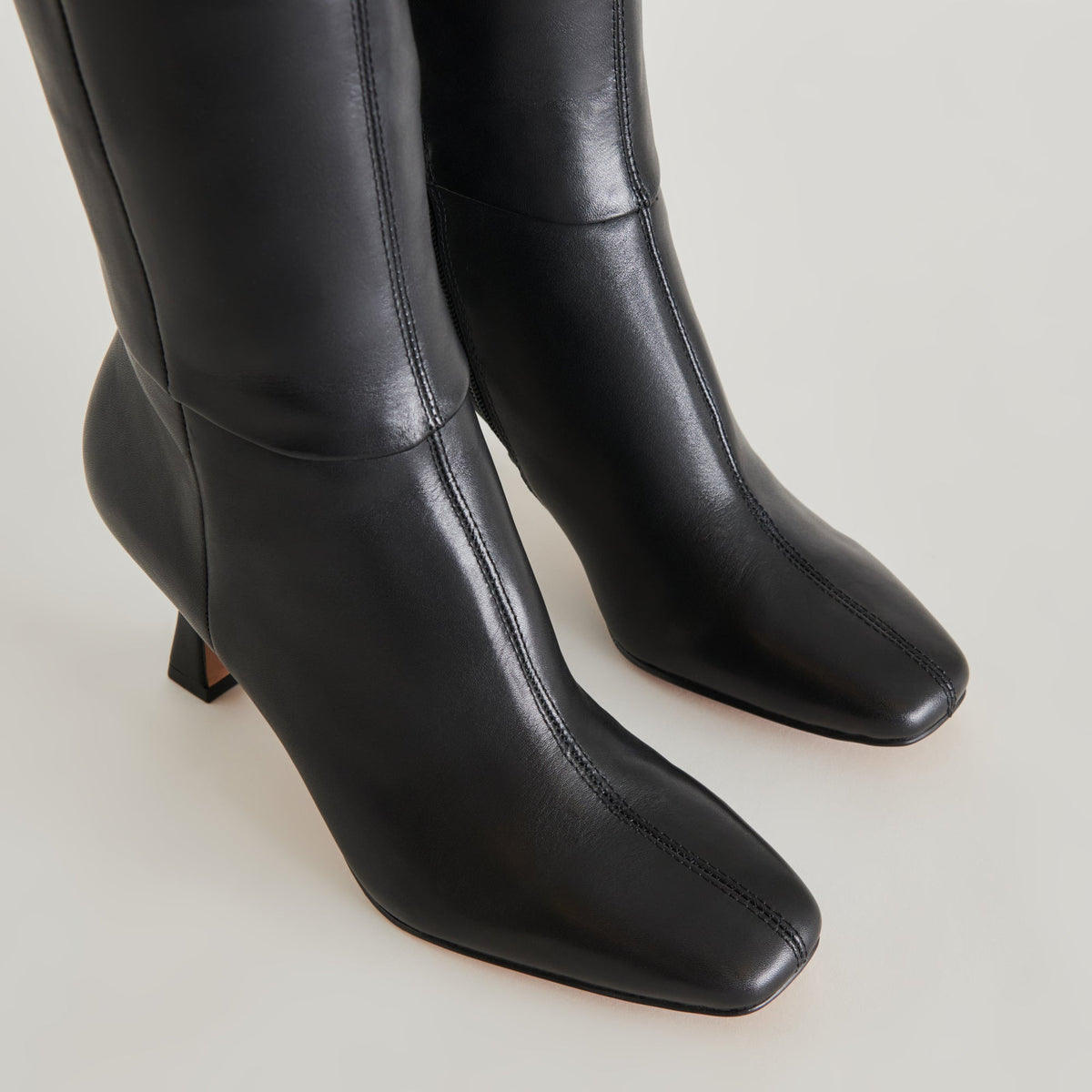 Gyra Black Leather Boots - Dolce Vita