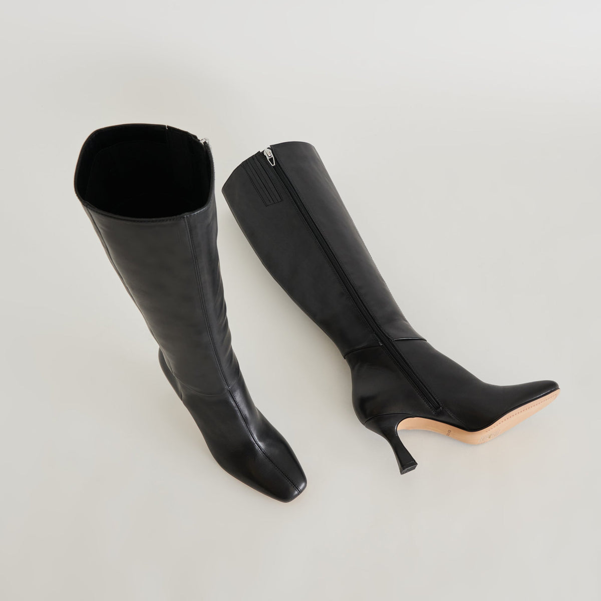 Gyra Black Leather Boots - Dolce Vita