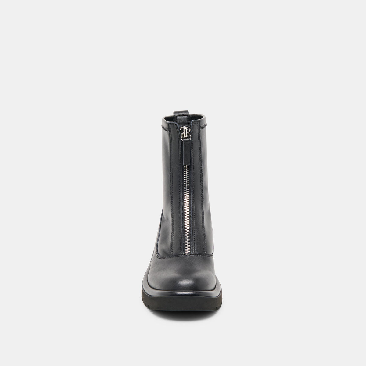 Shante Black Leather Boots - Dolce Vita