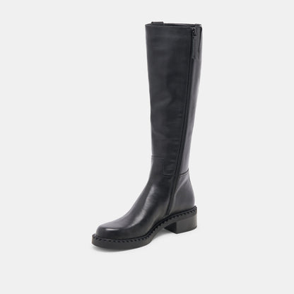 Glory H2O Waterproof Black Leather Boots - Dolce Vita