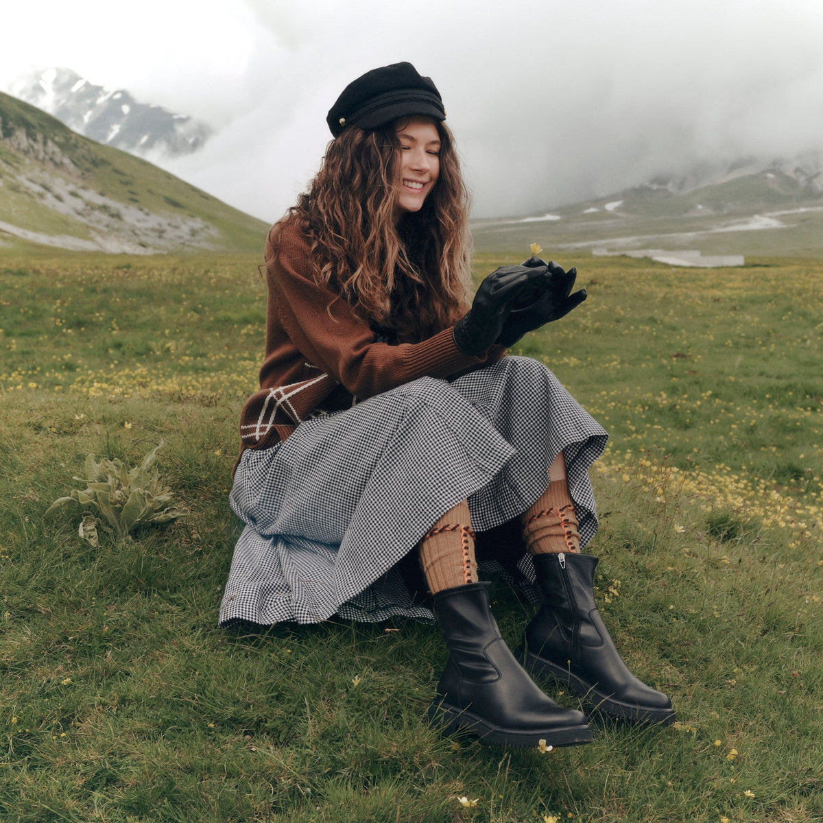 Simaya H2O Waterproof Black Leather Boots - Dolce Vita