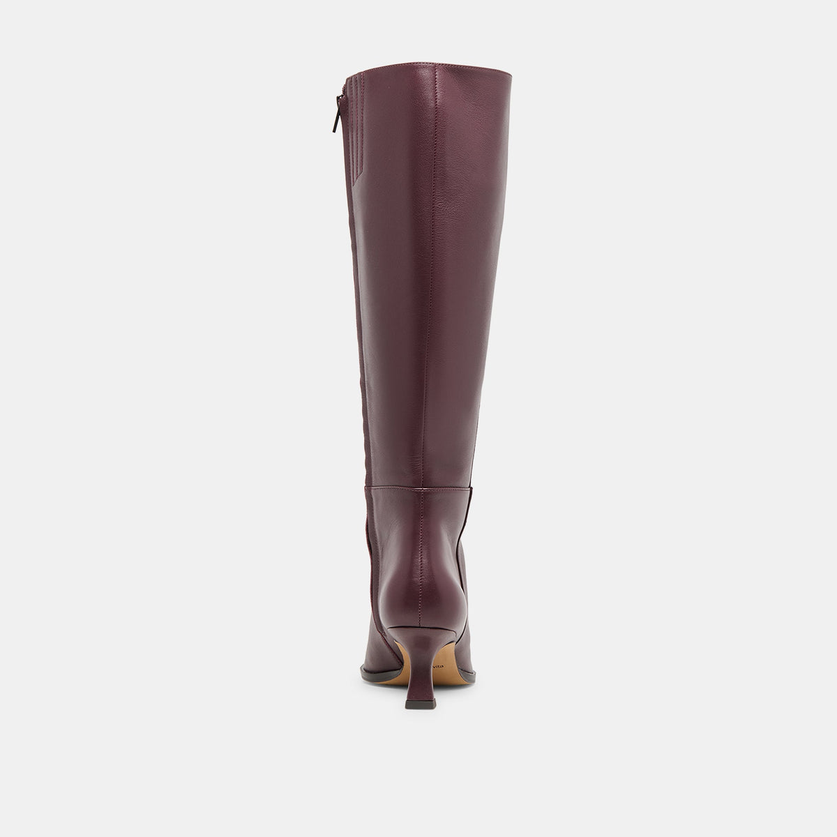 Auggie Wine Leather Boots - Dolce Vita