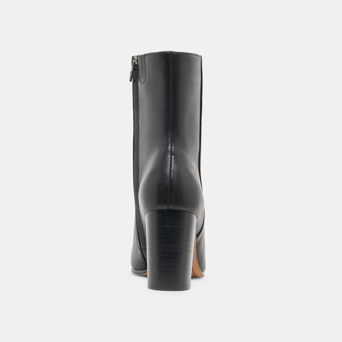 Suzy Wide Black Leather Booties - Dolce Vita
