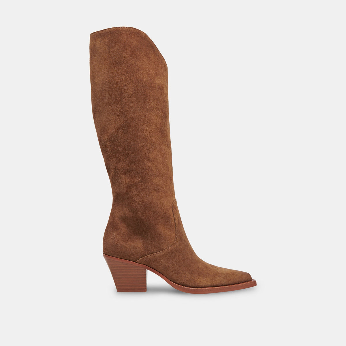 Raj Extra Wide Calf Brown Suede Boots - Dolce Vita