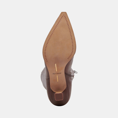 Auggie Extra Wide Calf Chocolate Boots - Dolce Vita