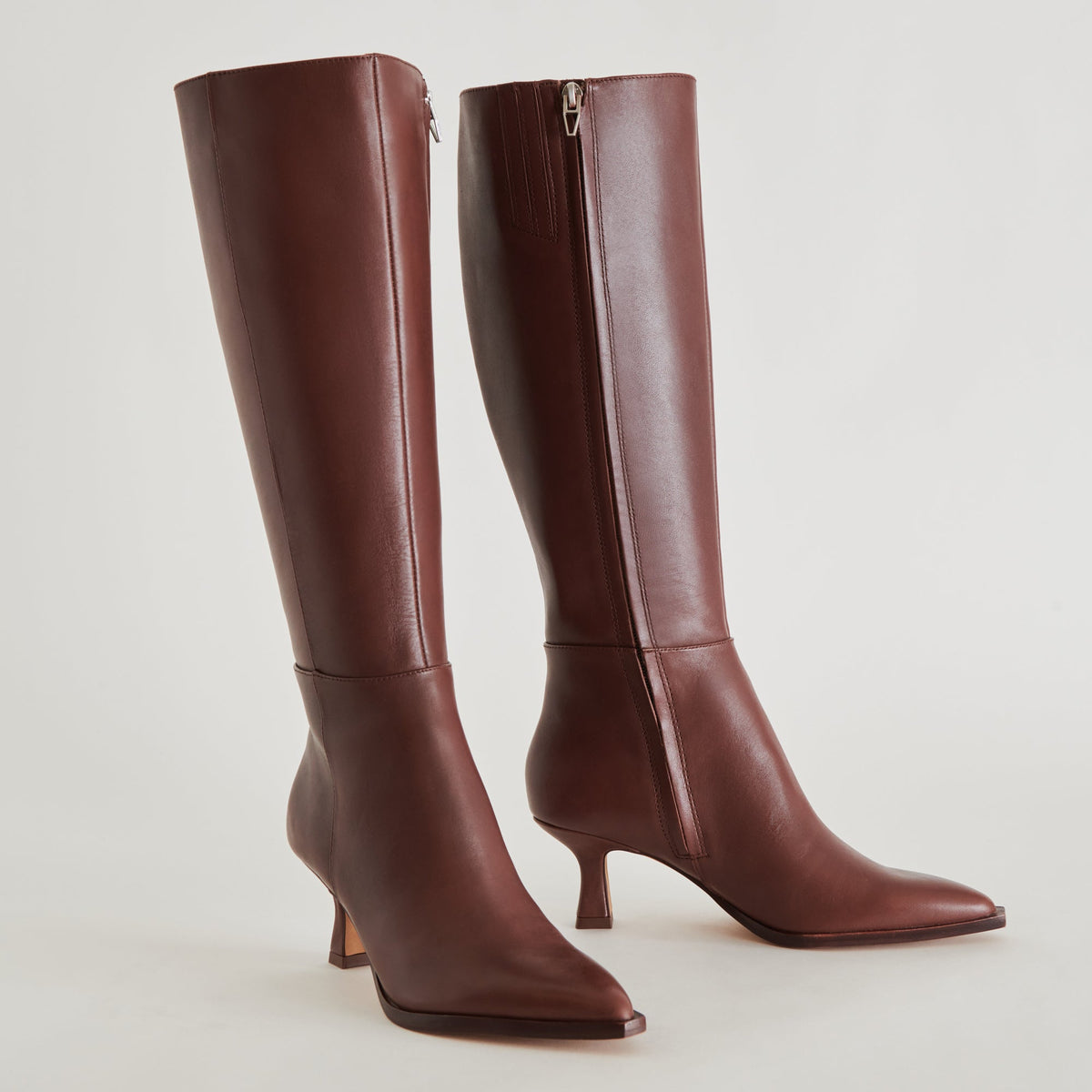 Auggie Extra Wide Calf Chocolate Boots - Dolce Vita
