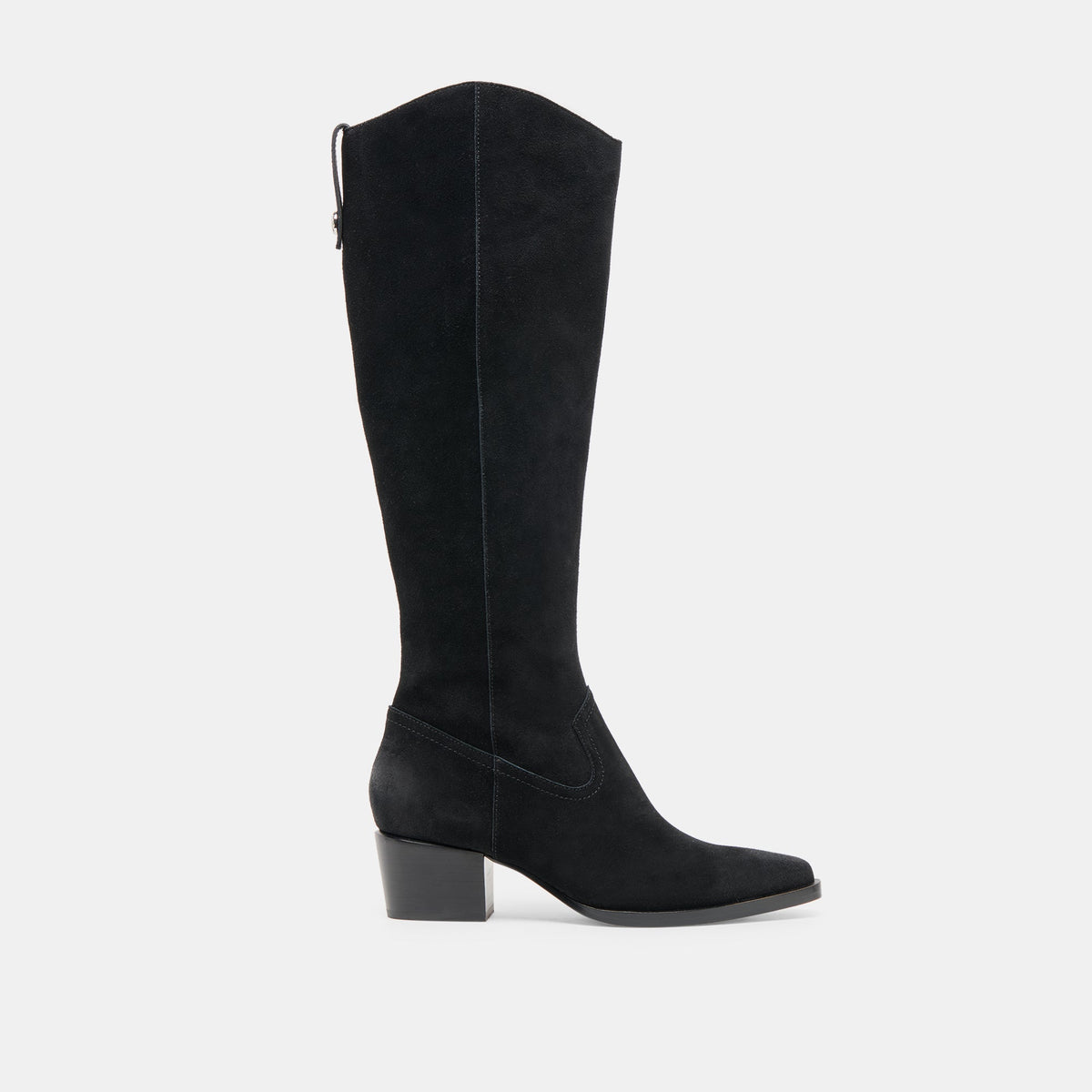 Virona H2O Waterproof Onyx Suede Wide Calf Boots - Dolce Vita