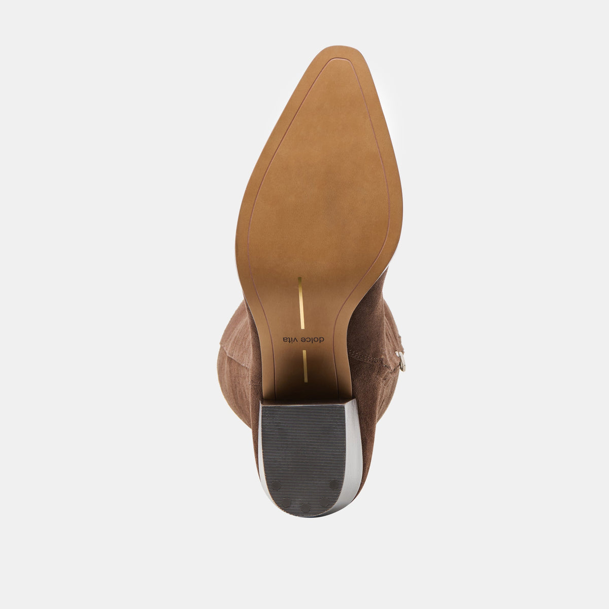 Virona H2O Waterproof Dk Brown Suede Wide Calf Boots - Dolce Vita