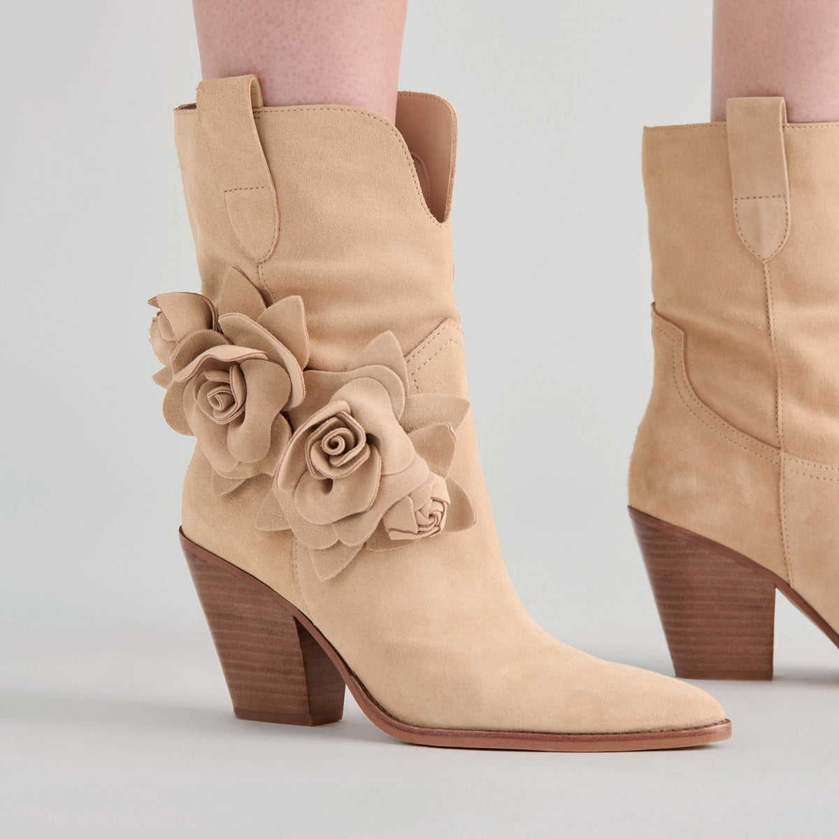 Jakel Camel Suede Boots - Dolce Vita