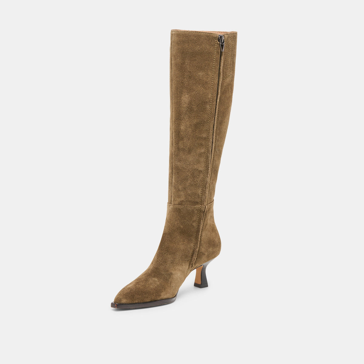 Auggie Olive Suede Wide Calf Boots - Dolce Vita