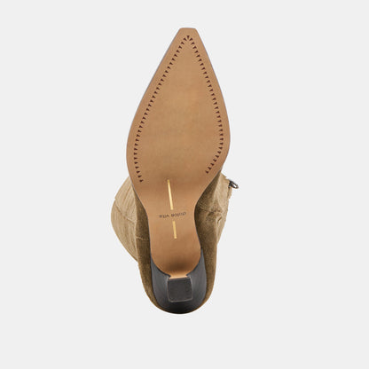 Auggie Olive Suede Wide Calf Boots - Dolce Vita