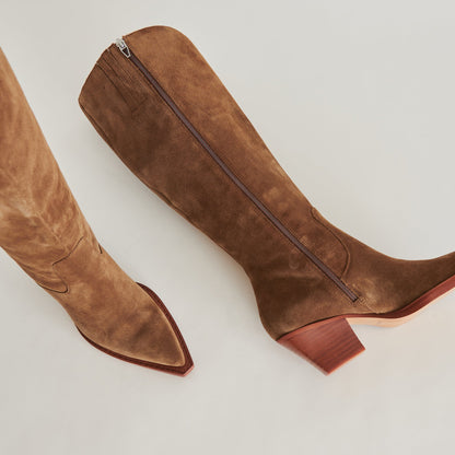 Raj Boots in Brown Suede - Dolce Vita