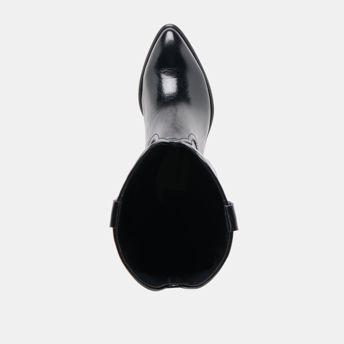 Mirla Black Leather Wide Calf Boots - Dolce Vita