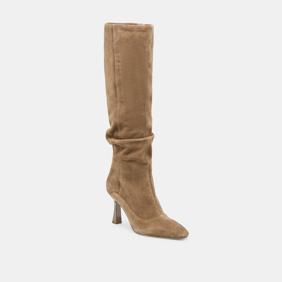 Lousa Olive Suede Wide Calf Boots - Dolce Vita