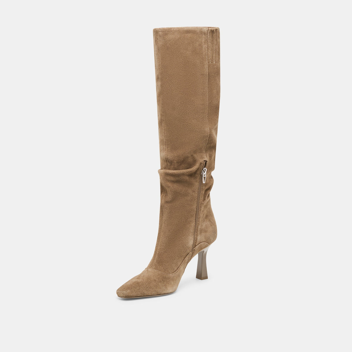 Lousa Olive Suede Wide Calf Boots - Dolce Vita