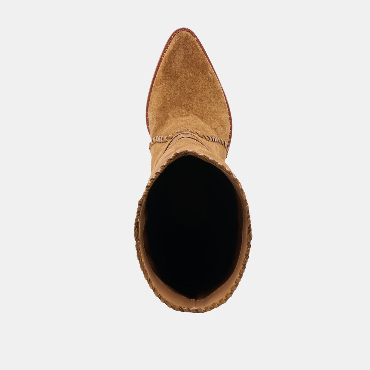 Jody Lt Brown Suede Wide Calf Boots - Dolce Vita