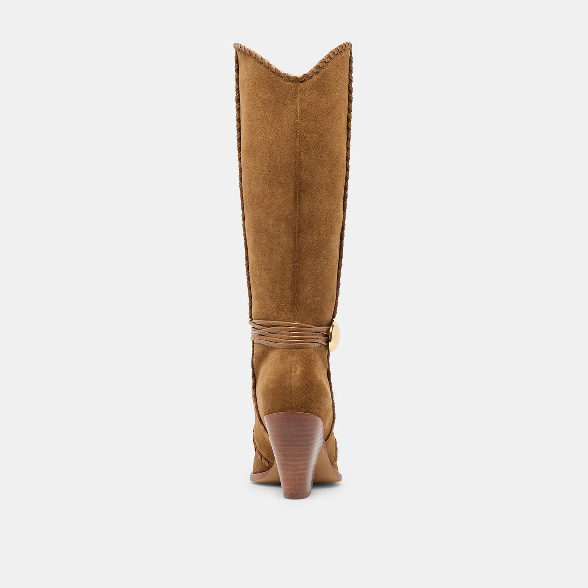 Jody Lt Brown Suede Wide Calf Boots - Dolce Vita