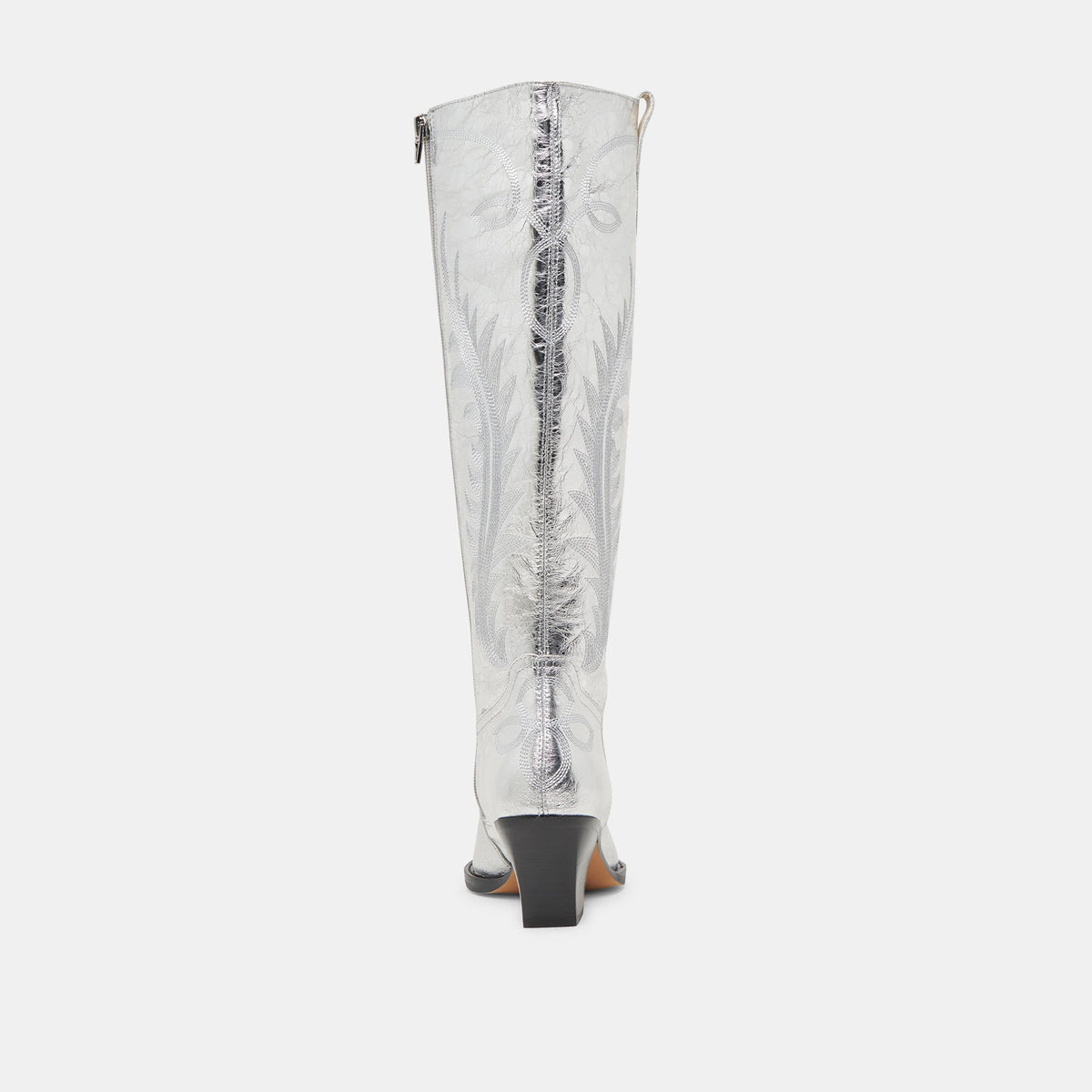 Ryatt Extra Wide Calf Silver Boots - Dolce Vita