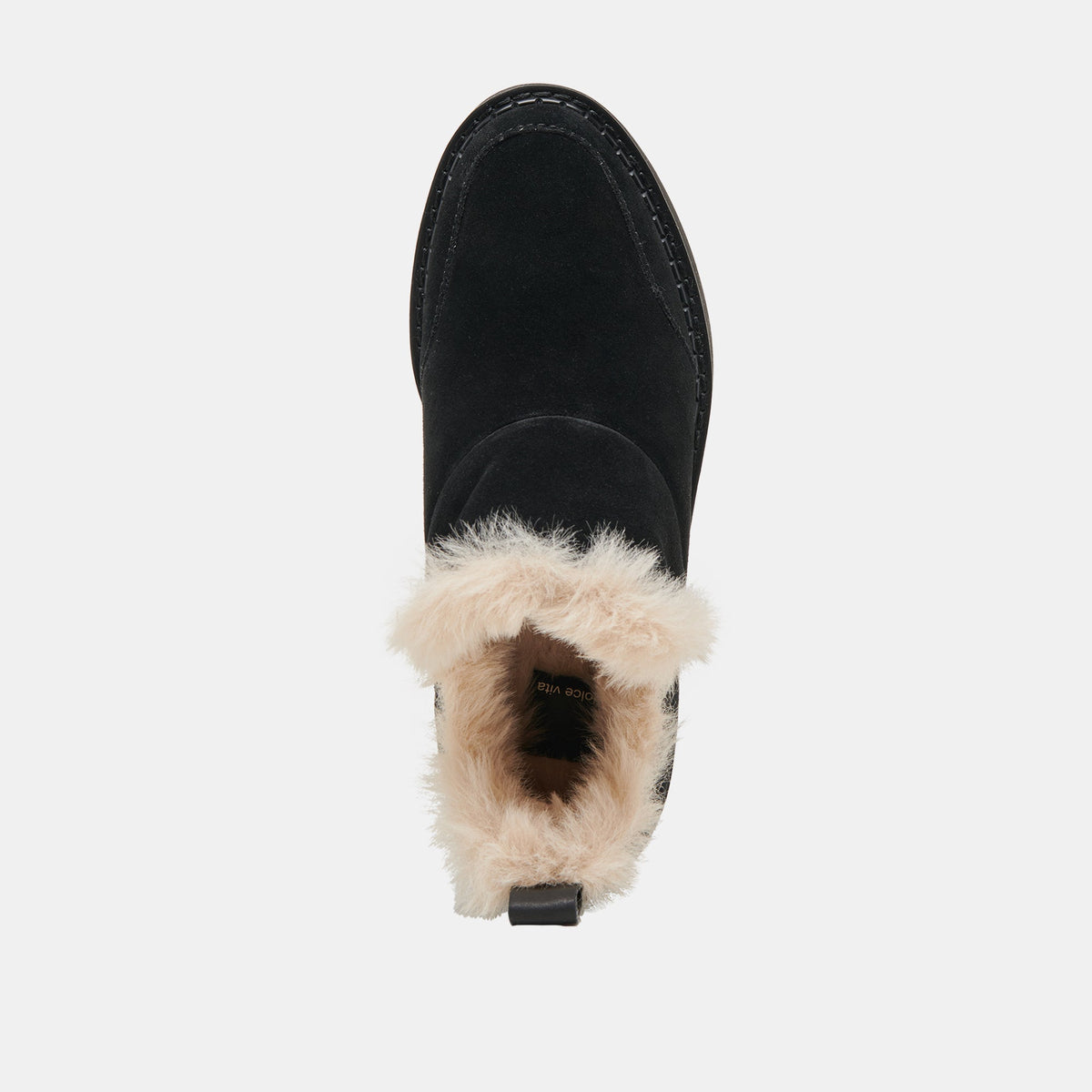 Ardy Plush H2O Waterproof Onyx Suede Booties - Dolce Vita