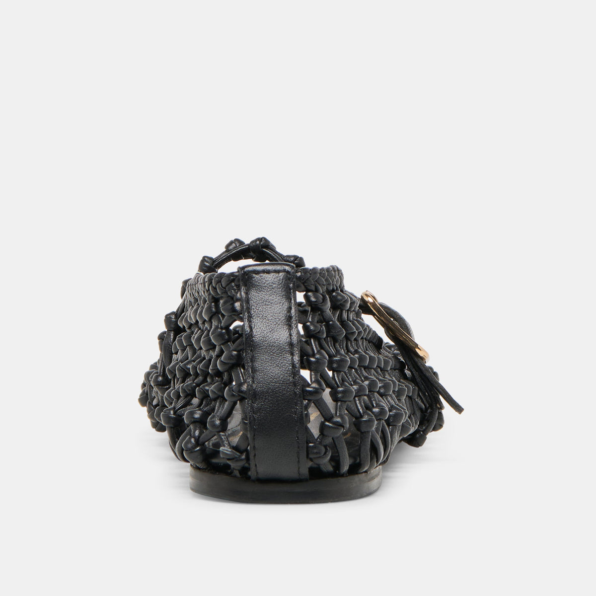 Clair Black Woven Leather Ballet Flats - Dolce Vita