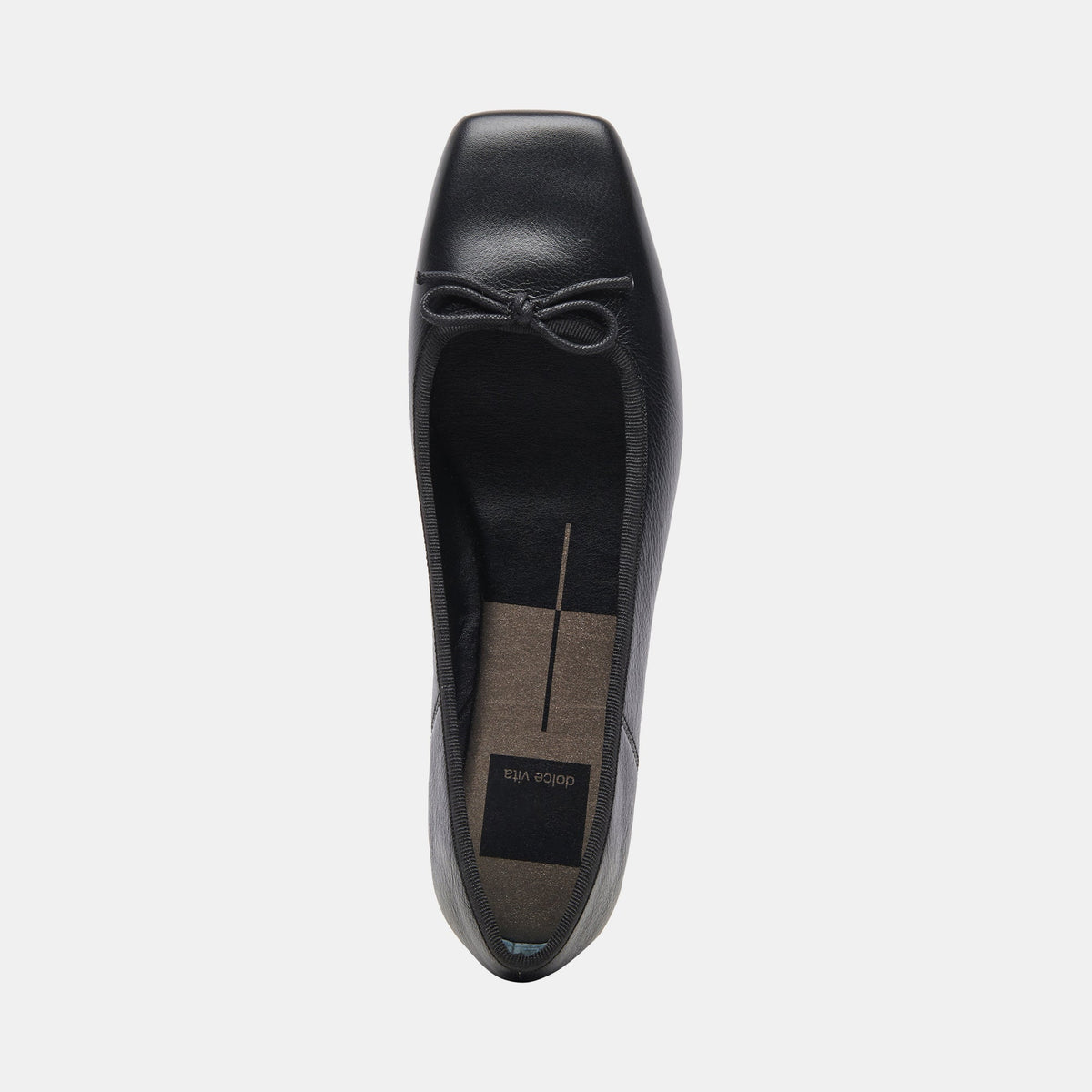 ANISA Ballet Flats Black Leather - Dolce Vita