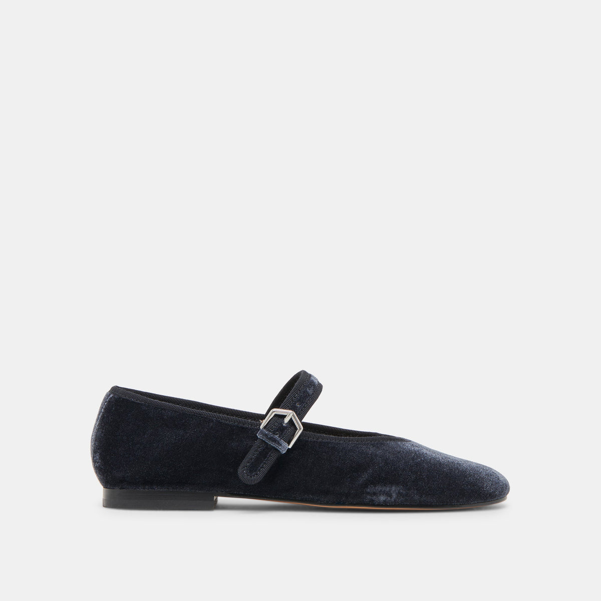 ROSLYN BALLET FLATS DUSTY BLUE VELVET - Dolce Vita
