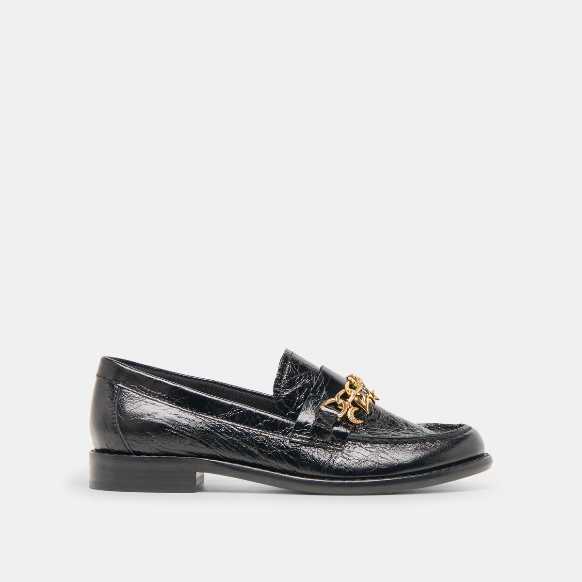 Waylen Midnight Crinkle Patent Loafers - Dolce Vita