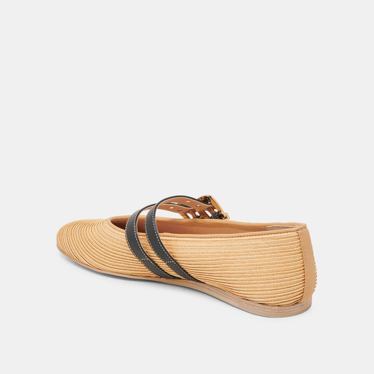 BAYLEE BALLET FLATS NATURAL RAFFIA - Dolce Vita
