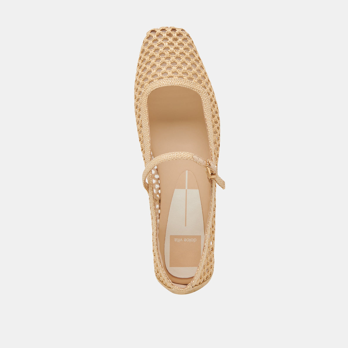 Reyes Lt Natural Woven Raffia Ballet Flats - Dolce Vita