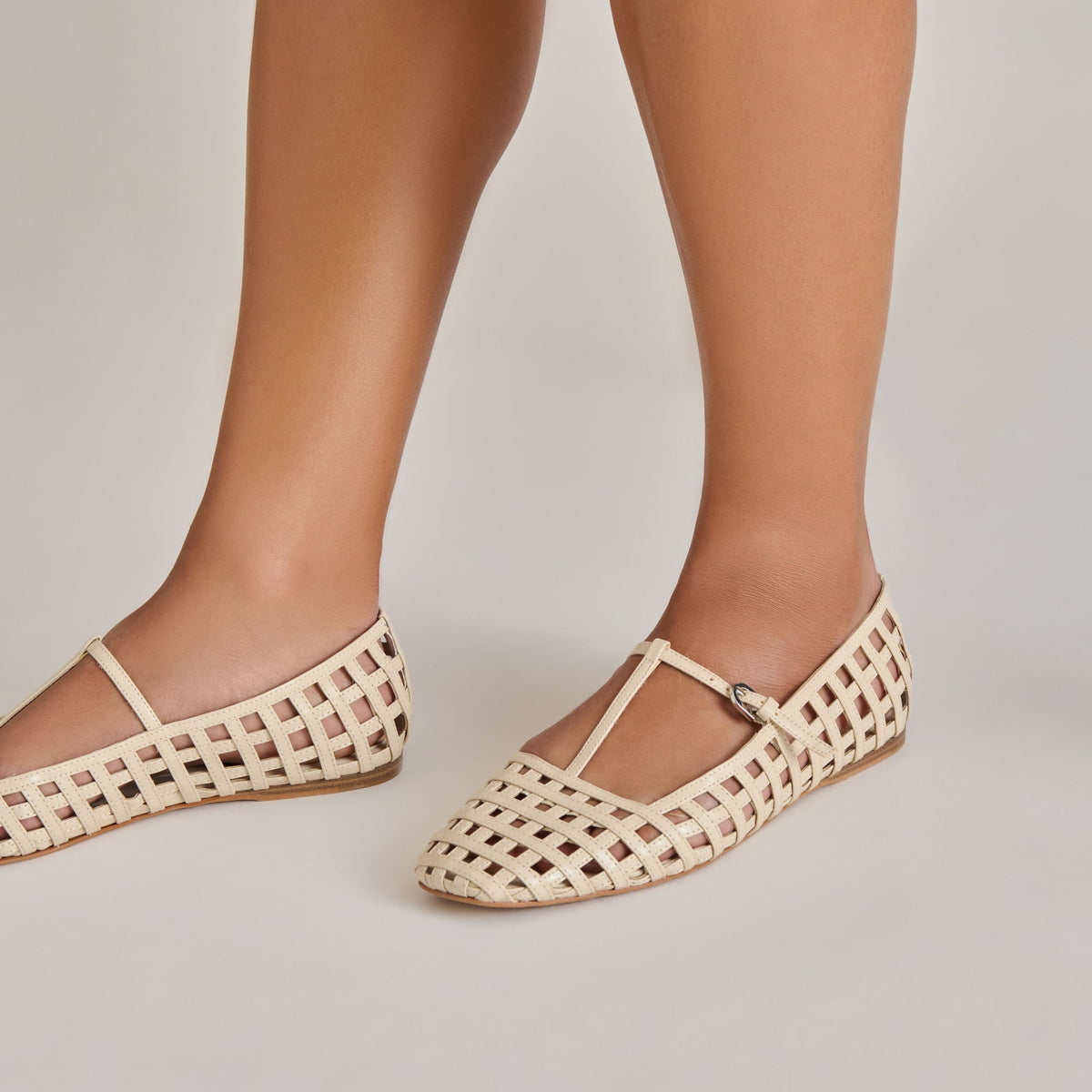 RAINS BALLET FLATS IVORY STELLA - Dolce Vita
