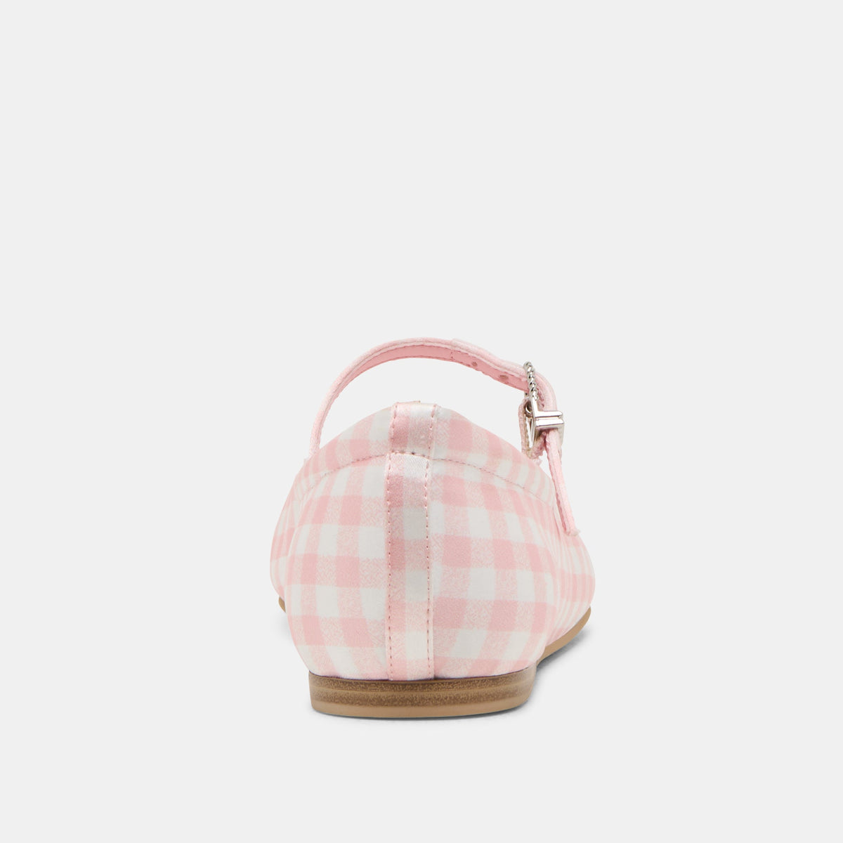 Reyes X Byrdie Golf Pink Plaid Gingham Wide Ballet Flats - Dolce Vita