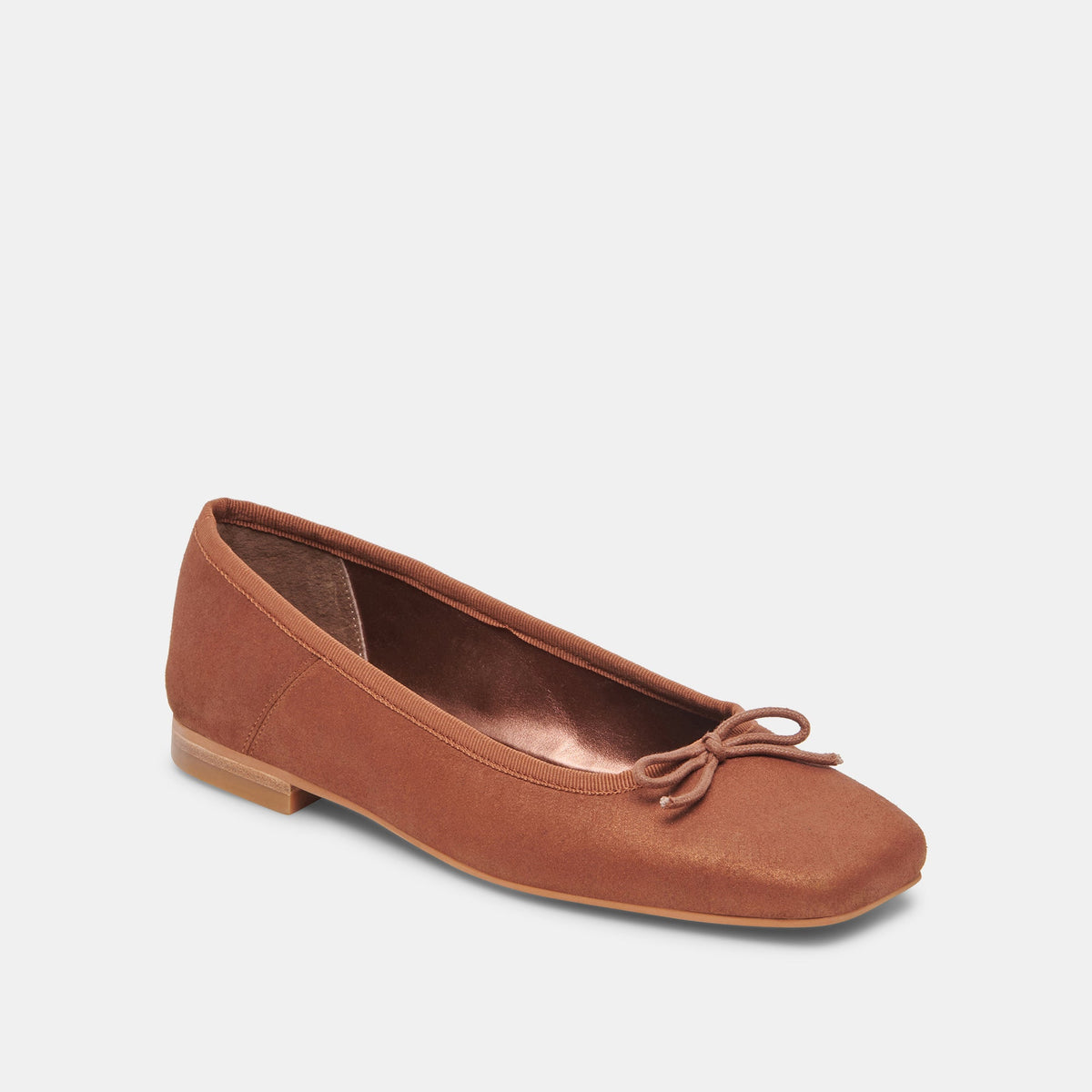 ANISA Ballet Flats Copper Metallic Suede - Dolce Vita