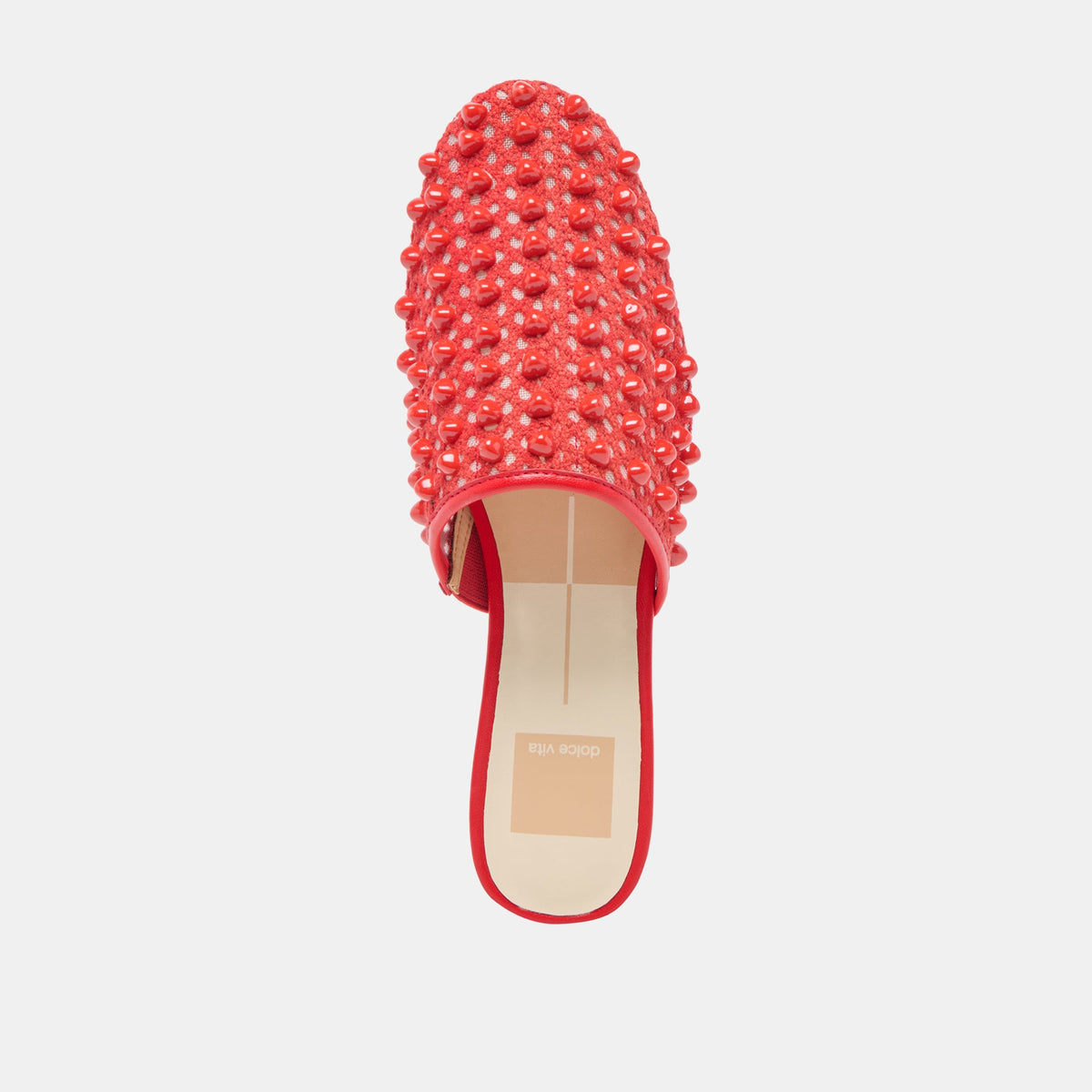 Rova Bead Chili Beaded Mesh Flats - Dolce Vita