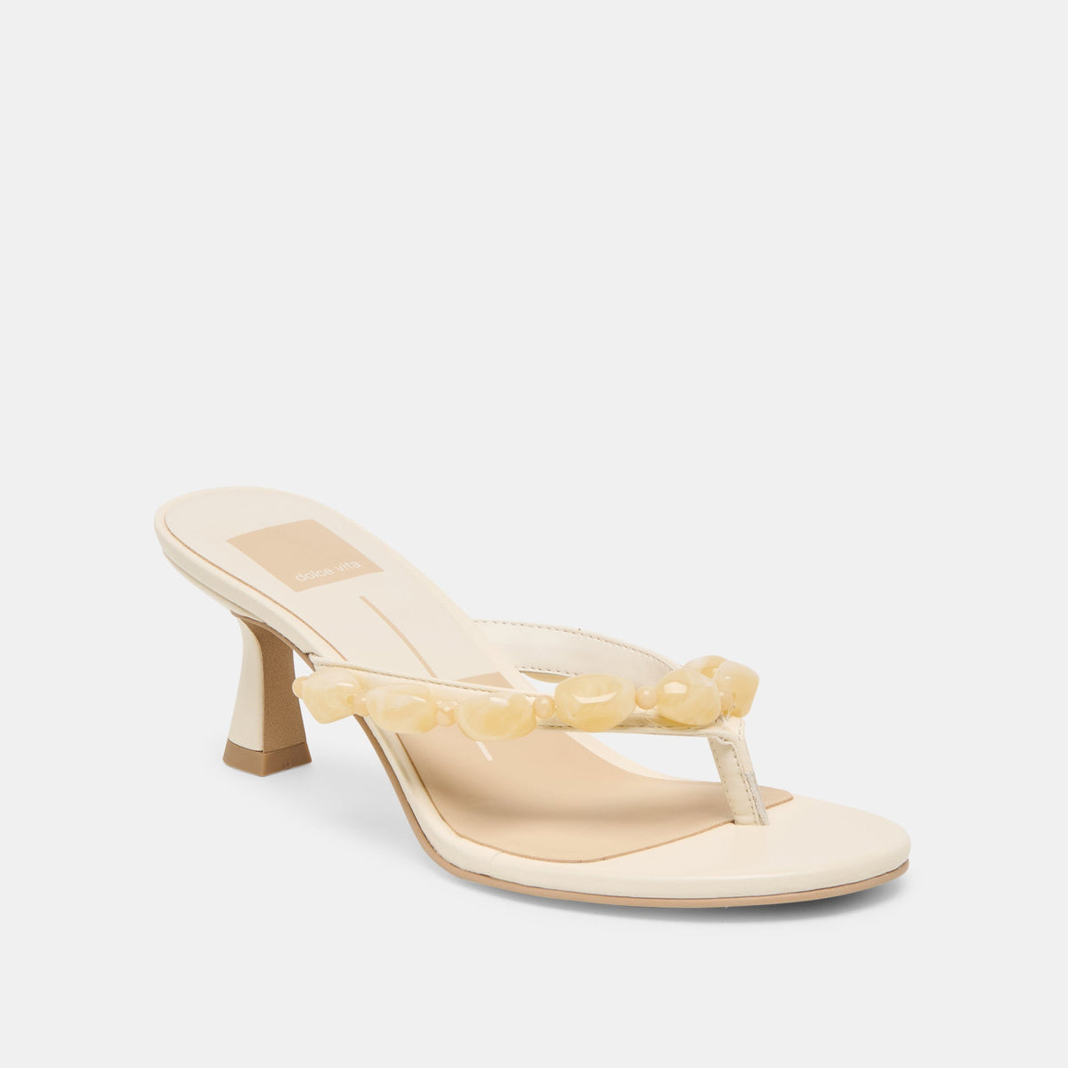 Daksie Off White Leather Heels - Dolce Vita
