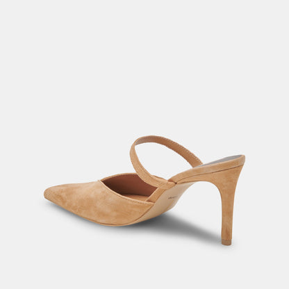KANIKA HEELS TAN SUEDE - Dolce Vita