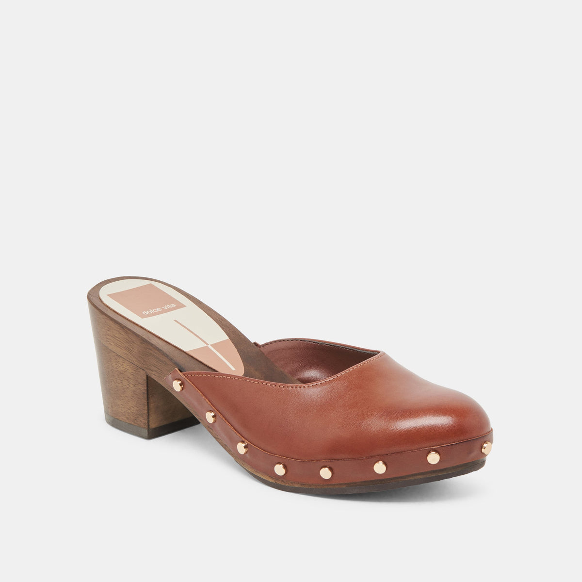 CAMYN HEELS BROWN LEATHER - Dolce Vita