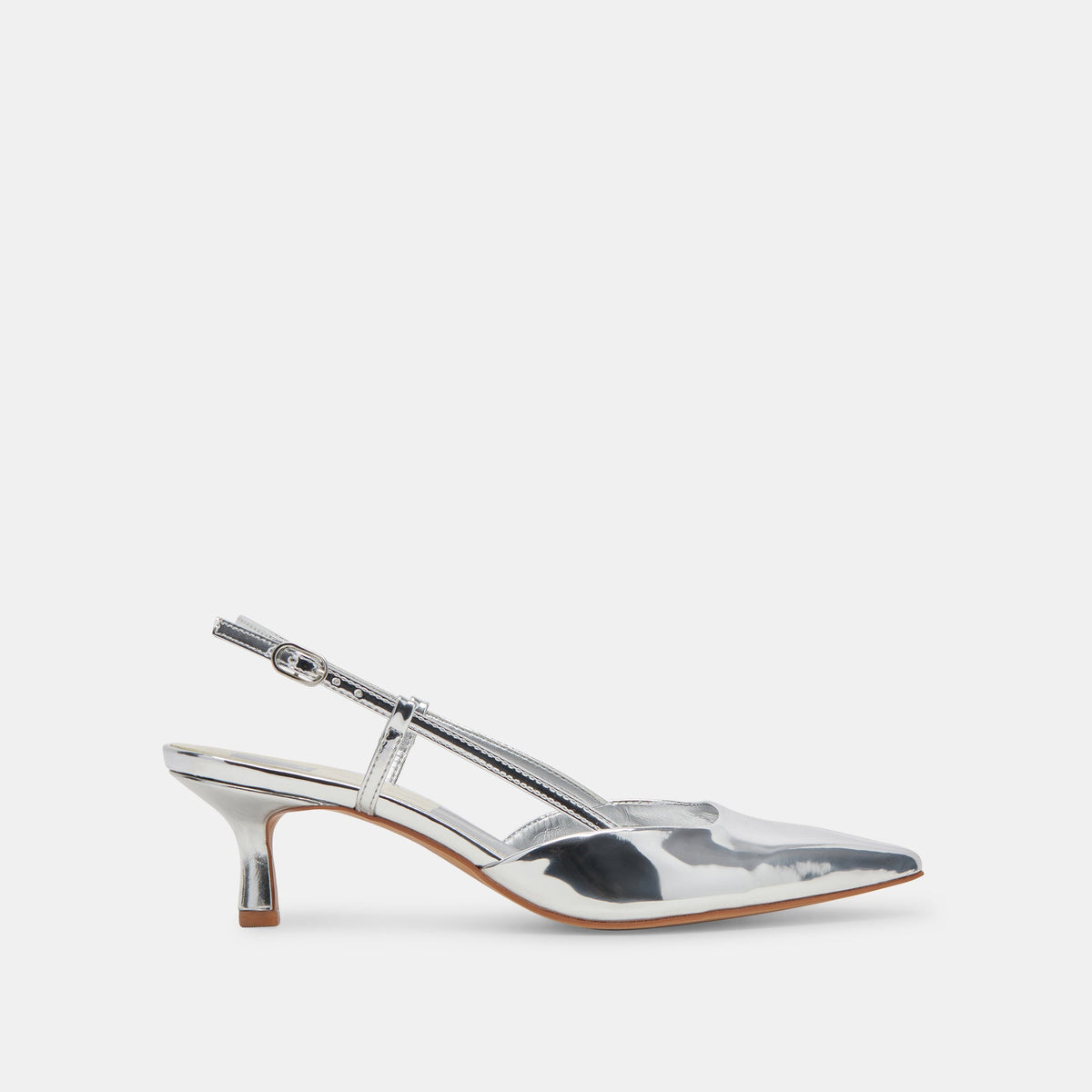 ODELA WIDE HEELS SILVER STELLA - Dolce Vita