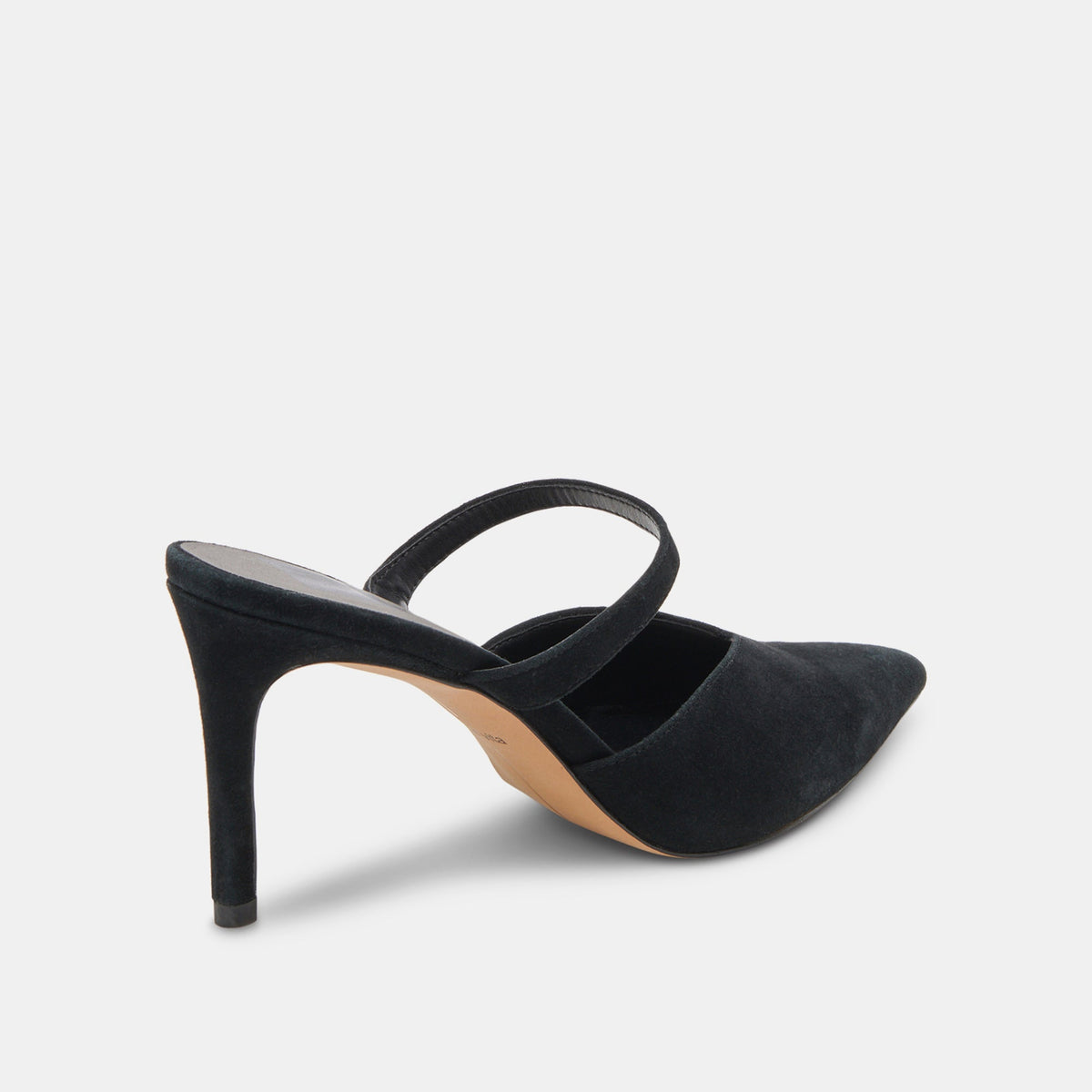 KANIKA WIDE HEELS ONYX SUEDE - Dolce Vita