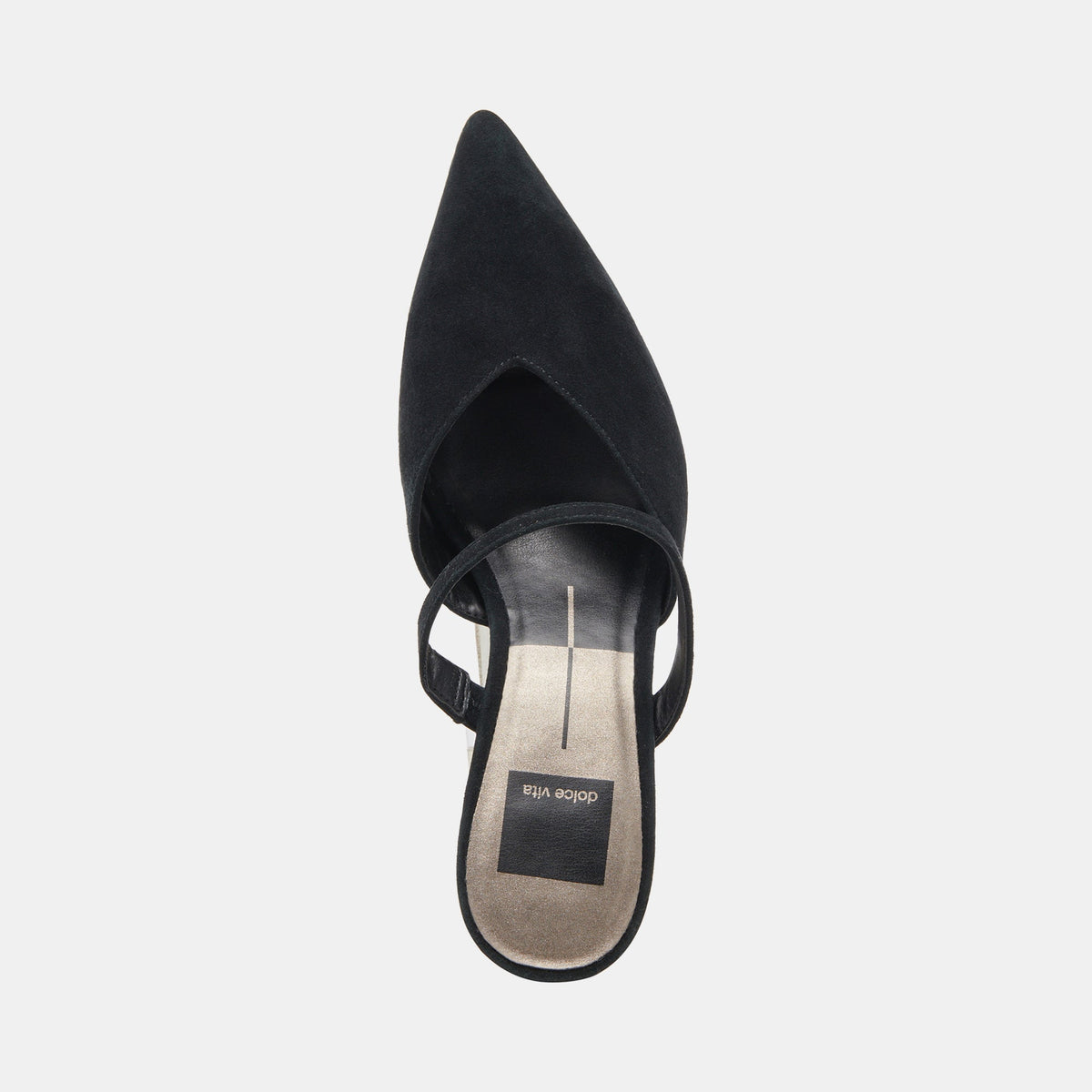 KANIKA WIDE HEELS ONYX SUEDE - Dolce Vita