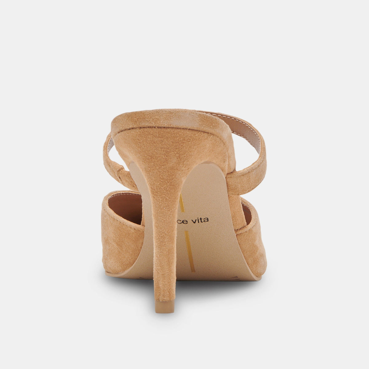 KANIKA WIDE HEELS TAN SUEDE - Dolce Vita