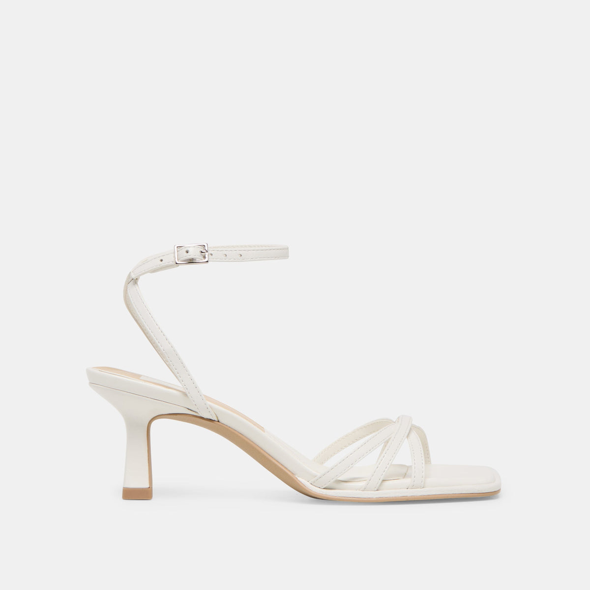 Manji True White Leather Heels - Dolce Vita
